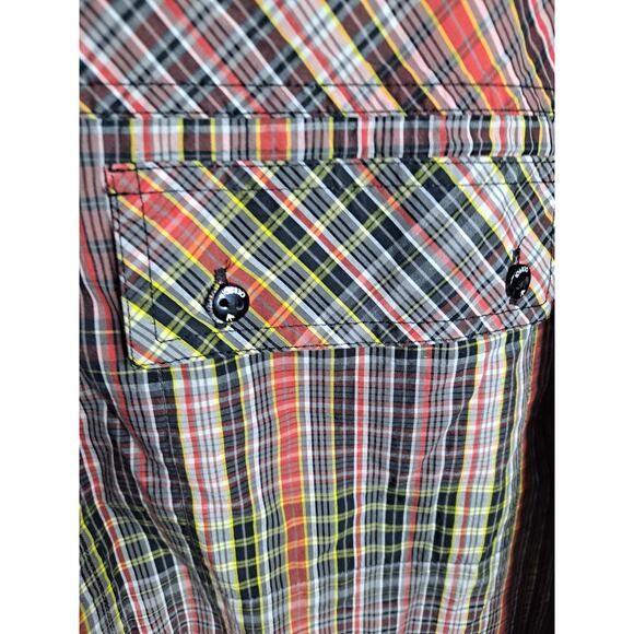 Rocawear Men's Cotton Plaid Flannel Long Sleeve Button-Down‎ Shirt Size 2XL - Picture 4 of 7